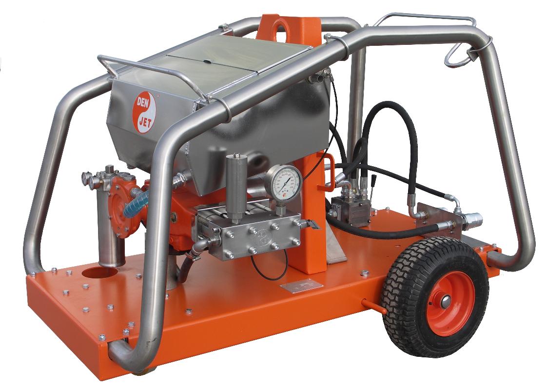 واترجت هیدرولیکی 550 بار فشارقوی جهت شستشو و رسوب زدایی صنعتی مدل CH-40 ساخت دن جت دانمارک