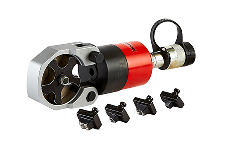 پرس کابلشو دستی (مکانیکی) هیدرولیکی 700 بار فشارقوی پمپ جدا با توان 60 تن مدل CH-Range ساخت هایفورس انگلستان