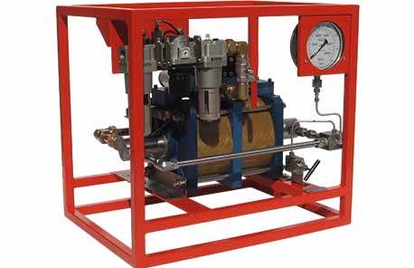 هیدروتست پمپ پنوماتیکی (بادی) هیدرولیکی دو سرعته 1489 بار فشارقوی مدل ATDP-Range ساخت هایفورس انگلستان
