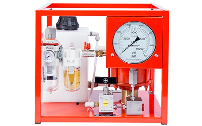 هیدروتست پمپ پنوماتیکی (بادی) هیدرولیکی 1634 بار فشارقوی مدل AHP-2-Range ساخت هایفورس انگلستان